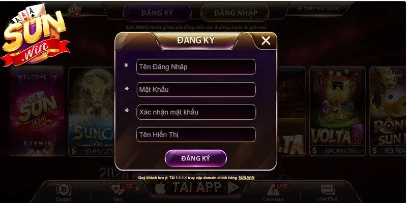 Hướng dẫn chi tiết các bước đăng ký Sunwin chuẩn xác