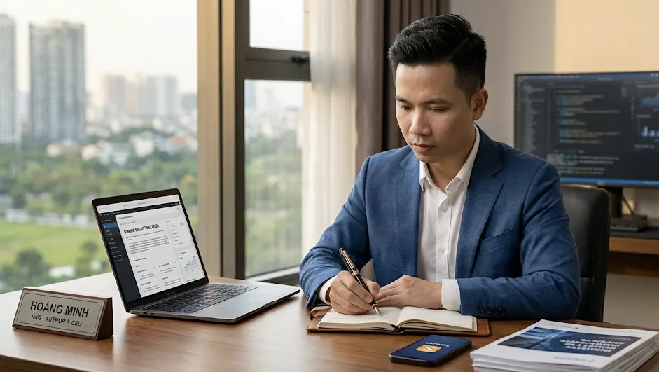 Ceo Hoàng Minh Sunwin làm việc 